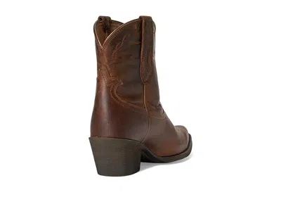 Ariat Maggie J Toe Short Western Boot In Brown