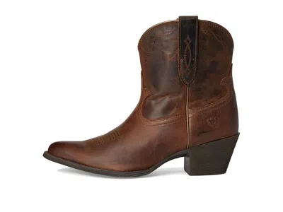Ariat Maggie J Toe Short Western Boot In Brown