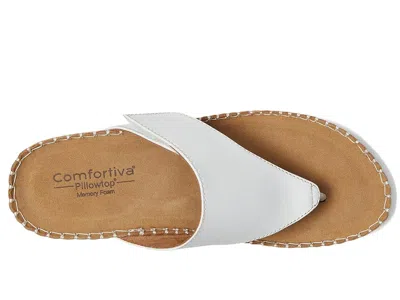 Comfortiva Edwyn Platform Wedge In White