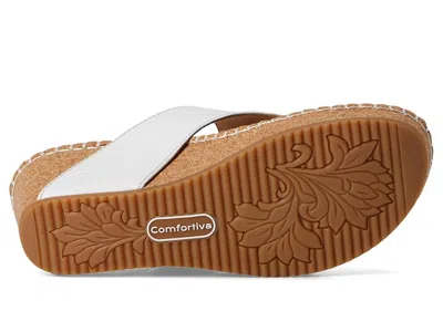 Comfortiva Edwyn Platform Wedge In White