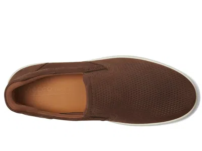 Ecco Soft 7 Easy Slip On Sneaker In Brown