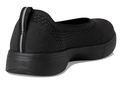 Keds Blisswalk Skimmer Black Knit Slip-on Flat Shoes Rhs7839 In Orange