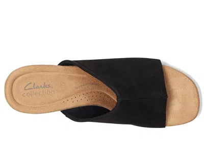 Clarks Nerisa Vine In Black Nubuck In Animal Print