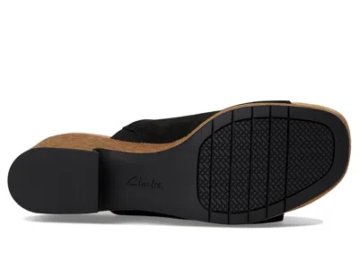 Clarks Nerisa Vine In Black Nubuck In Animal Print