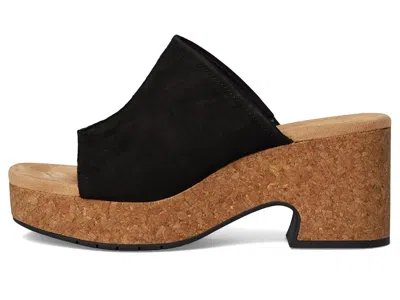 Clarks Nerisa Vine In Black Nubuck In Animal Print