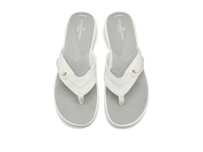 Clarks Brinkley Reyna Womens Toe Post Sandals Colour: White, Size: 8
