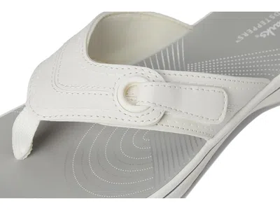 Clarks Brinkley Reyna Womens Toe Post Sandals Colour: White, Size: 8