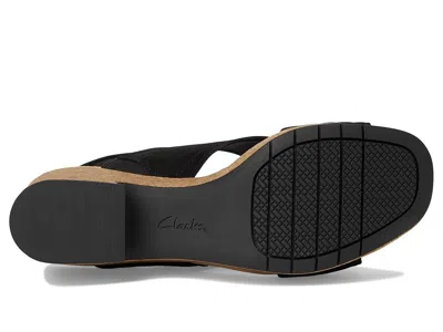Clarks Wide Width Nerisa West Wedge Sandal In Black