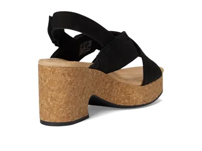 Clarks Wide Width Nerisa West Wedge Sandal In Black