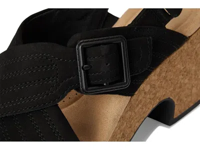 Clarks Wide Width Nerisa West Wedge Sandal In Black