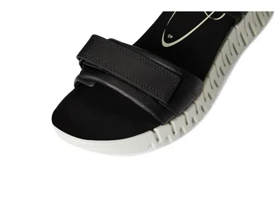 Ecco Soft Three Strap Sandal In Black