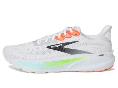 Brooks Ghost 17 Shoes White Pink Aw25 In Multi