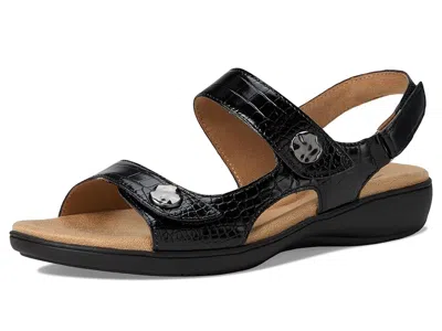Trotters Romi Croco In Black