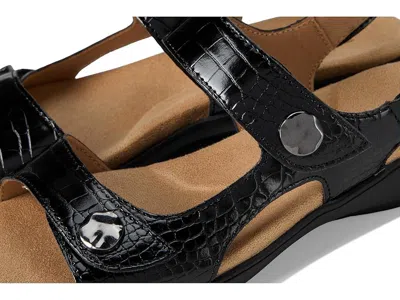 Trotters Romi Croco In Black