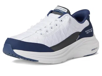 Skechers Hands Free Slip-ins Contour Foam Cozy Fit Mens Slip-on Walking Shoes In White