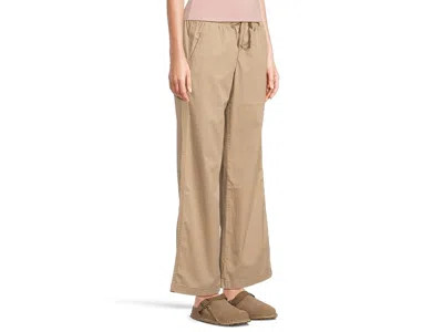 L.l.bean Lakewashed Pull-on Wide Leg Pants In Brown