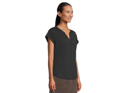 L.l.bean Streamside Tank Top Split-neck In Black