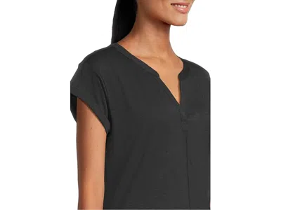 L.l.bean Streamside Tank Top Split-neck In Black