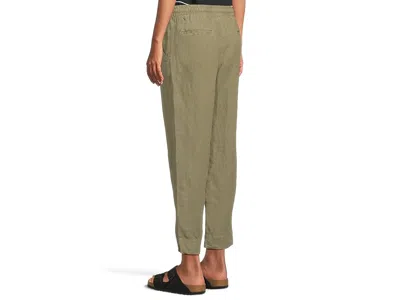 L.l.bean Premium Linen Breezy Pull-on Ankle Pants In Green