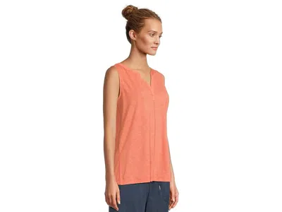 L.l.bean Streamside Tank Top Split-neck In Orange