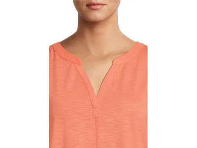 L.l.bean Streamside Tank Top Split-neck In Orange