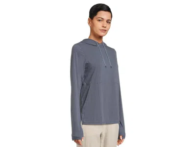 L.l.bean Everyday Sunsmart(r) Long-sleeve Hooded Pullover In Blue