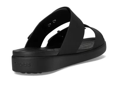 Crocs Brooklyn Bucle Low Low Buckle-strap Sandals In Black