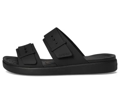 Crocs Brooklyn Bucle Low Low Buckle-strap Sandals In Black