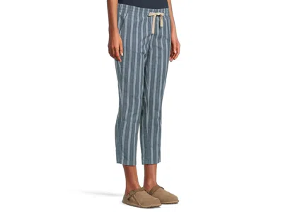 L.l.bean Lakewashed Chino Pull-on Chambray Pants Ankle In Blue