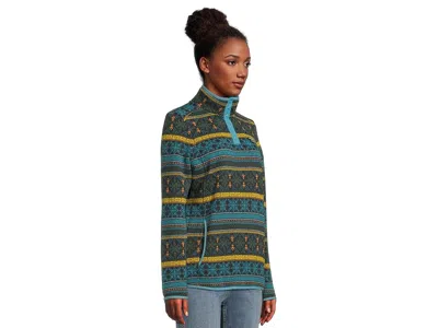 L.l.bean Sweater Fleece Pullover Print In Multi