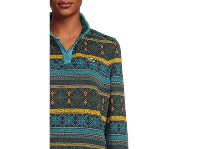 L.l.bean Sweater Fleece Pullover Print In Multi