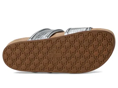 Sam Edelman Rowan Platform Slide Sandal In Silver