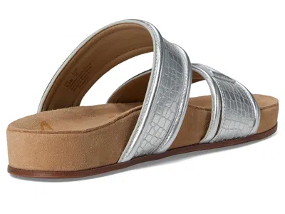 Sam Edelman Rowan Platform Slide Sandal In Silver