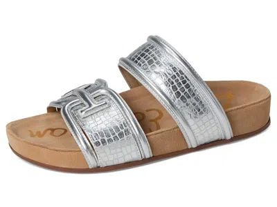 Sam Edelman Rowan Platform Slide Sandal In Silver