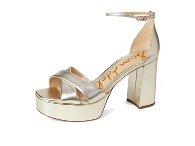 Sam Edelman Jullian Ankle Strap Platform Sandal In Neutral