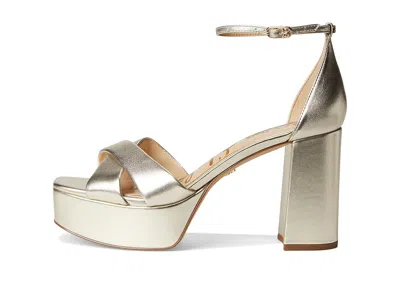 Sam Edelman Jullian Ankle Strap Platform Sandal In Neutral