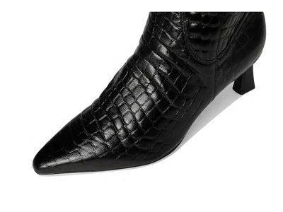 Naturalizer Deesha Pointed Toe Knee High Kitten Heel Boot In Black