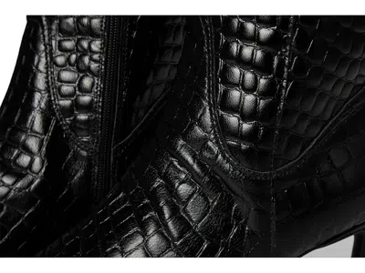 Naturalizer Deesha Pointed Toe Knee High Kitten Heel Boot In Black