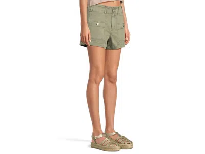 Paige Olivia Cargo Shorts In Vintage Sweet Succulent In Green