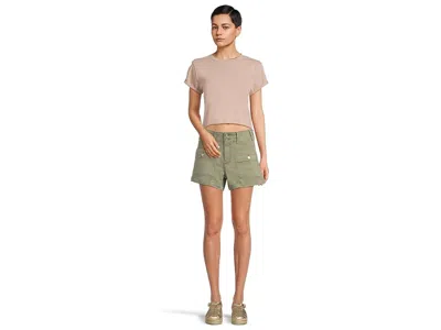 Paige Olivia Cargo Shorts In Vintage Sweet Succulent In Green