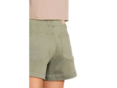 Paige Olivia Cargo Shorts In Vintage Sweet Succulent In Green
