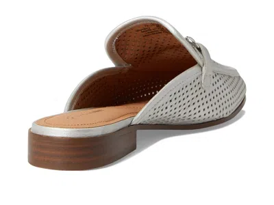 Johnston & Murphy Ali Perfed Bit Mule In Silver