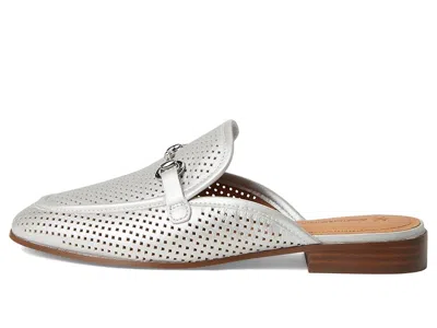 Johnston & Murphy Ali Perfed Bit Mule In Silver