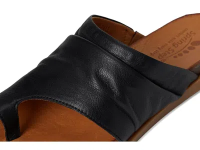 Spring Step Bates Toe Loop Sandal In Black