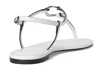 Tory Burch Ring T-strap Sandal In White