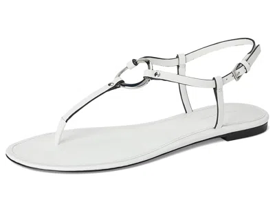 Tory Burch Ring T-strap Sandal In White