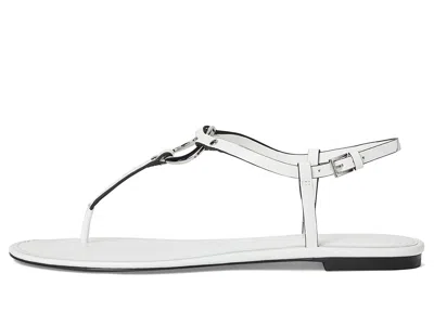 Tory Burch Ring T-strap Sandal In White