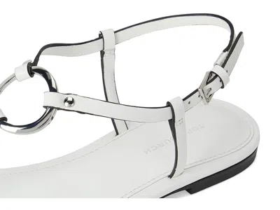Tory Burch Ring T-strap Sandal In White