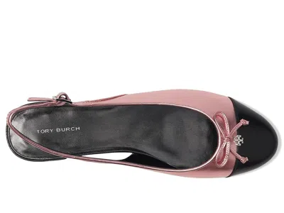 Tory Burch Cap-toe Slingback Ballet In Multi