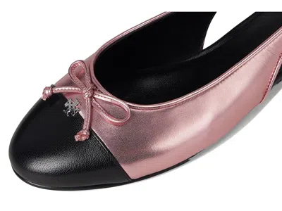 Tory Burch Cap-toe Slingback Ballet In Multi